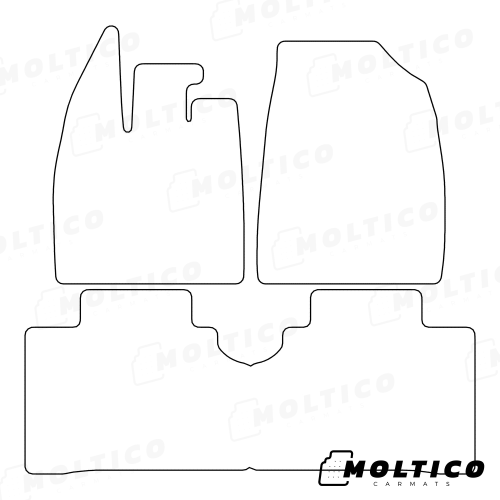Dywaniki EVA przód do BYD Dolphin 2021- - obrys