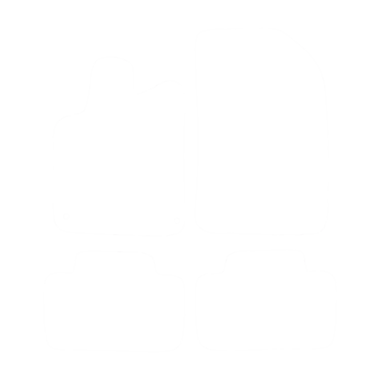 Welurowy dywanik kierowcy do Citroen C5 I 2001-2007- obrys
