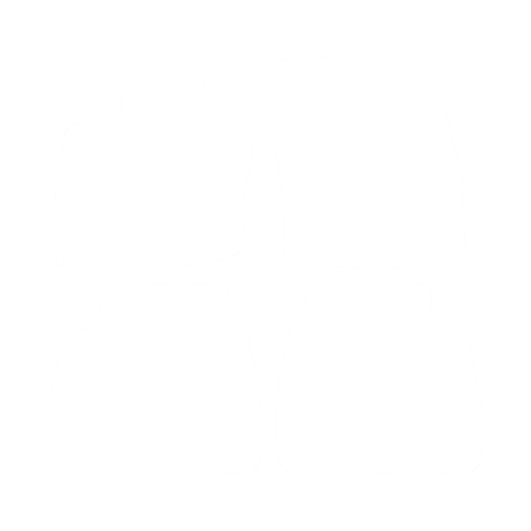 Welurowe dywaniki przód do Honda Civic VIII (5 drzwi) 2006-2012- obrys