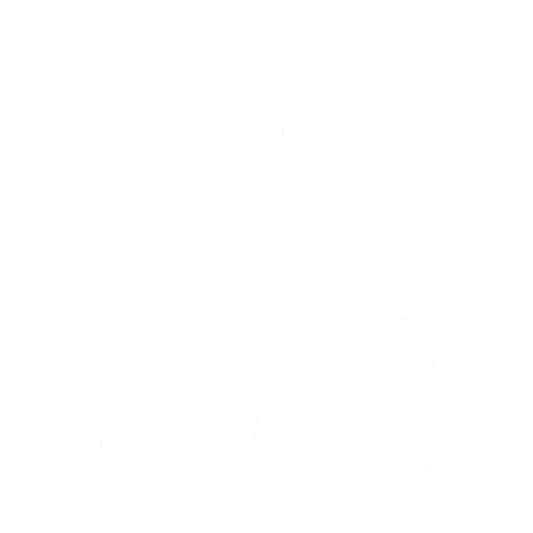 Welurowy dywanik kierowcy do Honda Civic VIII (3 drzwi) 2006-2011-- obrys