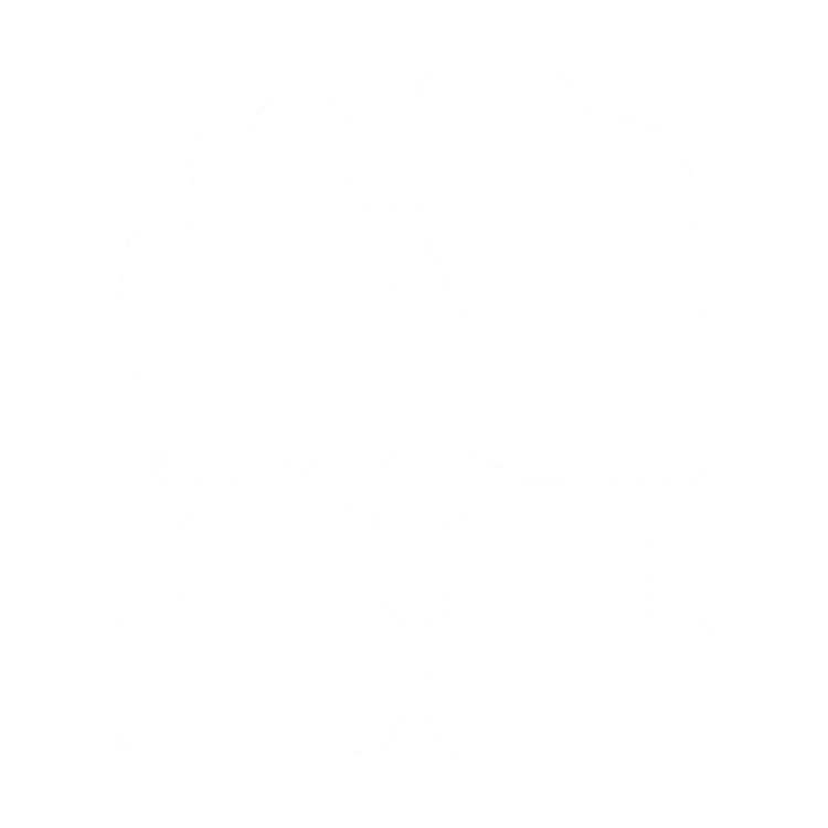 Welurowe dywaniki przód do Mitsubishi Lancer VIII 2007-2016- obrys