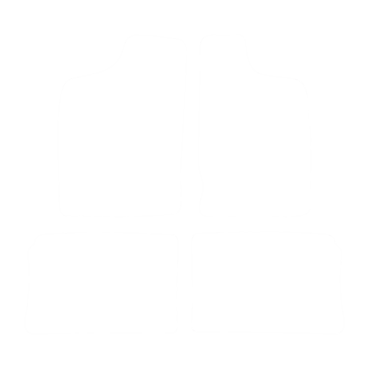 Welurowe dywaniki przód do Nissan Navara II 1997-2005- obrys