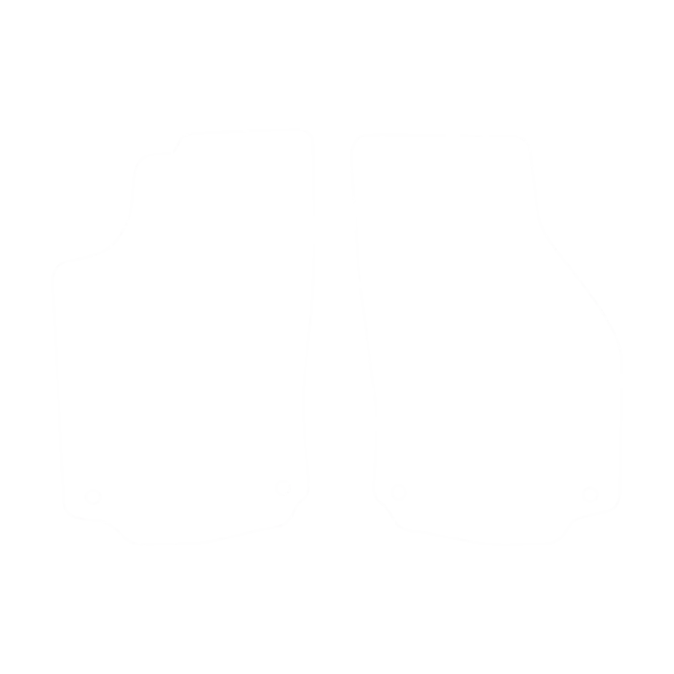 Welurowe dywaniki przód do Opel Combo C (2 siedzenia) 2001-2011-- obrys