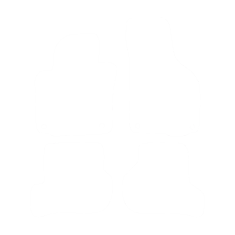 Komplet dywaników welurowych do Skoda Octavia II 2004-2013- obrys