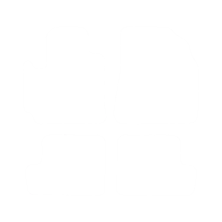 Welurowe dywaniki przód do Toyota RAV4 II (3/5 drzwi) 2003-2006- obrys
