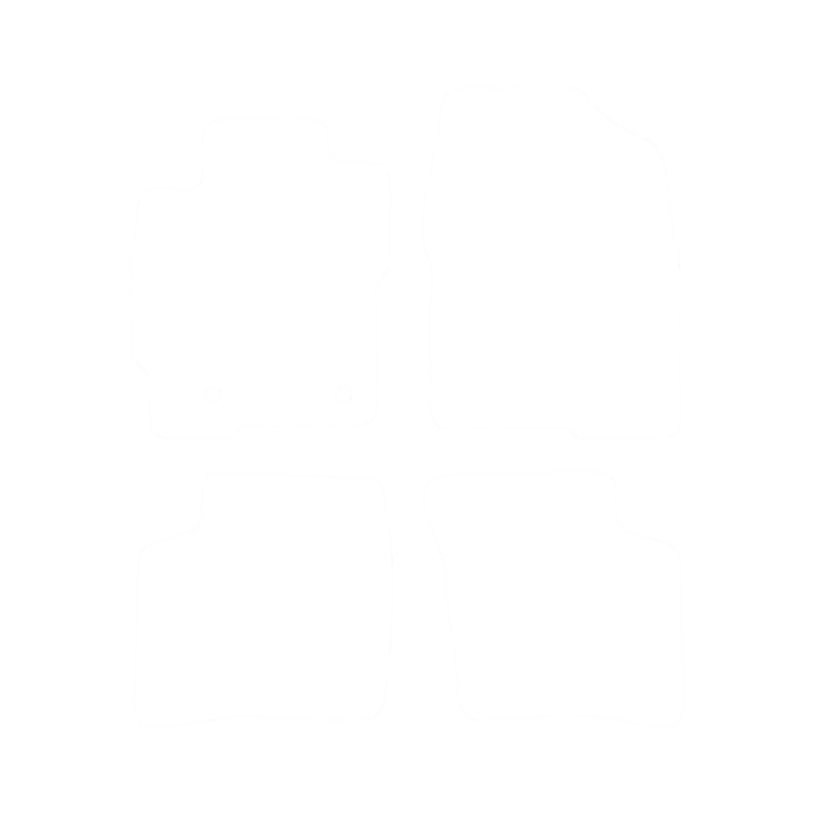 Komplet dywaników welurowych do Toyota Prius II 2003-2009- obrys