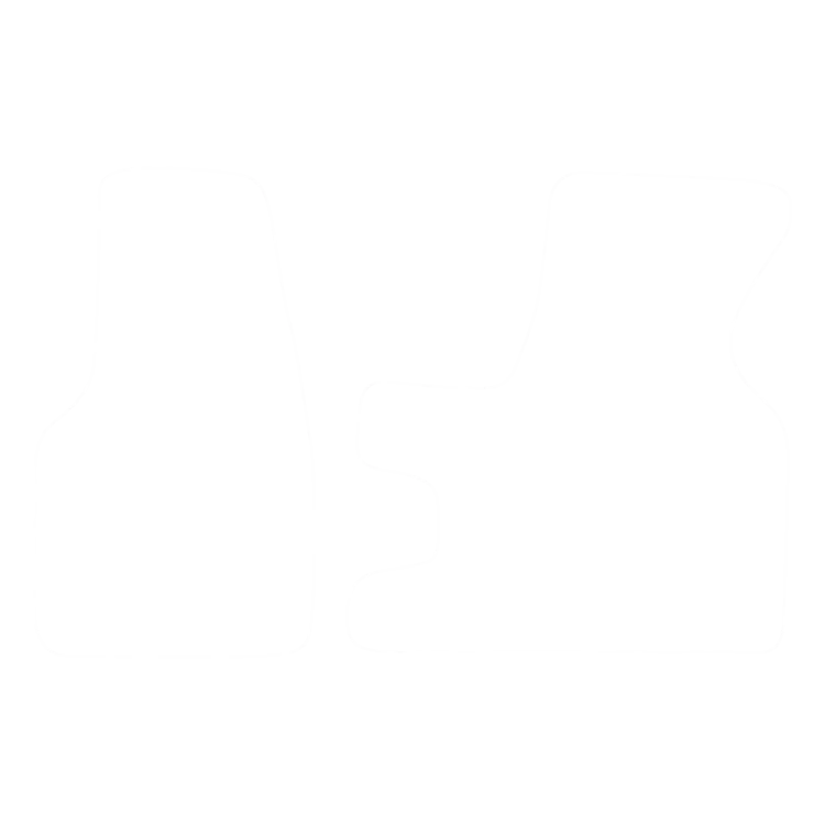 Komplet dywaników welurowych do Volkswagen Transporter - Front 2-piece 1990-2003- obrys