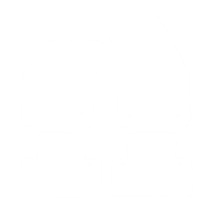 Welurowe dywaniki przód do Volvo C30 2006-2012- obrys