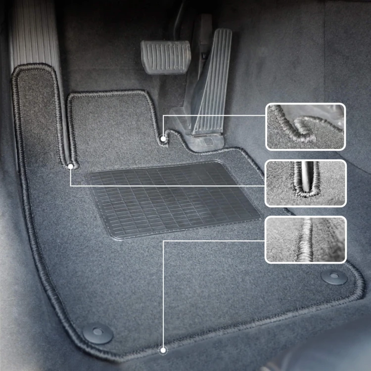 Welurowe dywaniki przód do Audi Q5 Sportback Hybryda 2021- - dopasowanie