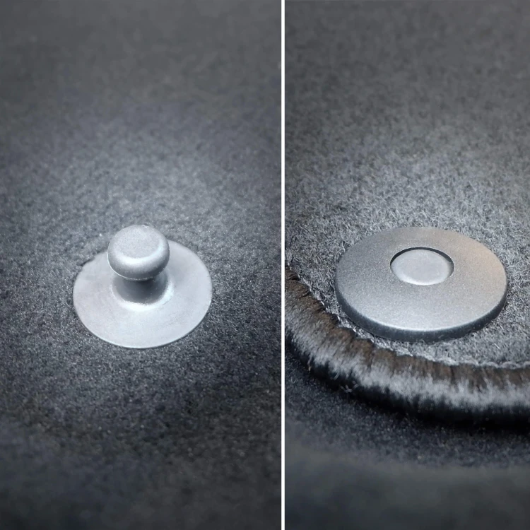 Welurowe dywaniki przód do Mercedes S-klass W222 2013-2020 - stopery