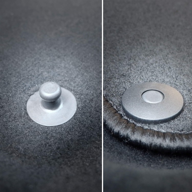 Welurowe dywaniki przód do Mitsubishi Colt V 1996-2003 - stopery