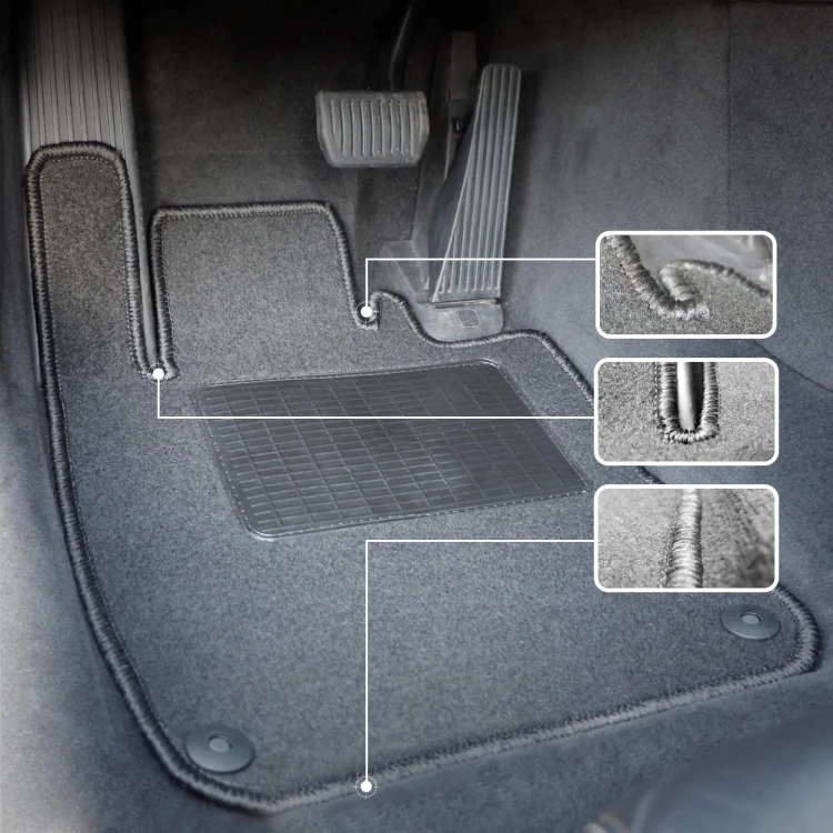 Komplet dywaników welurowych do Renault Clio IV 2012-2020 - dopasowanie
