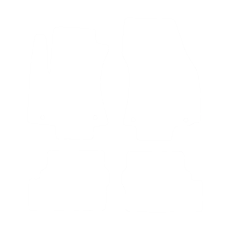 Dywaniki EVA przód do Opel Zafira I A (5 siedzeń) 1999-2005 - obrys