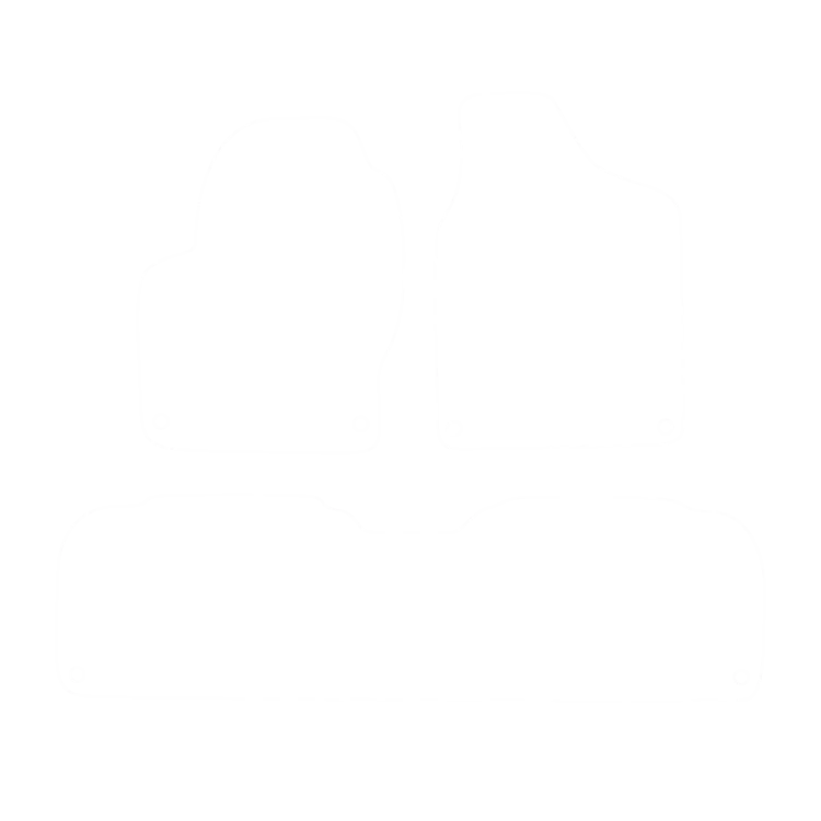 Dywaniki EVA przód do Seat Alhambra I (5 siedzeń) 1996-2010 - obrys
