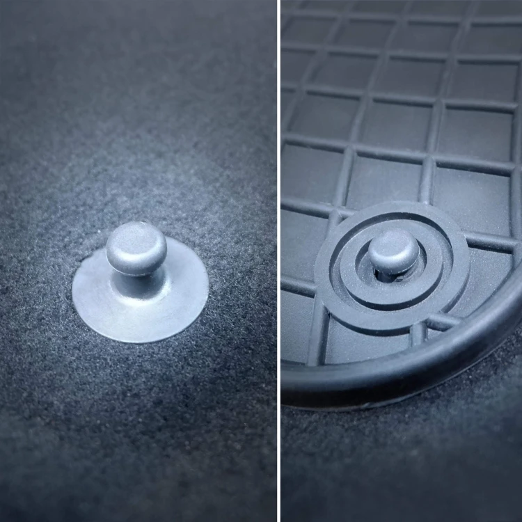 Komplet dywaników gumowych El Toro do Renault Thalia I 1998-2007 - mocowania