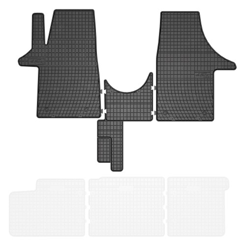 Komplet dywaników gumowych El Toro do Volkswagen Transporter T5  (2/3 siedzenia) 2003-2015